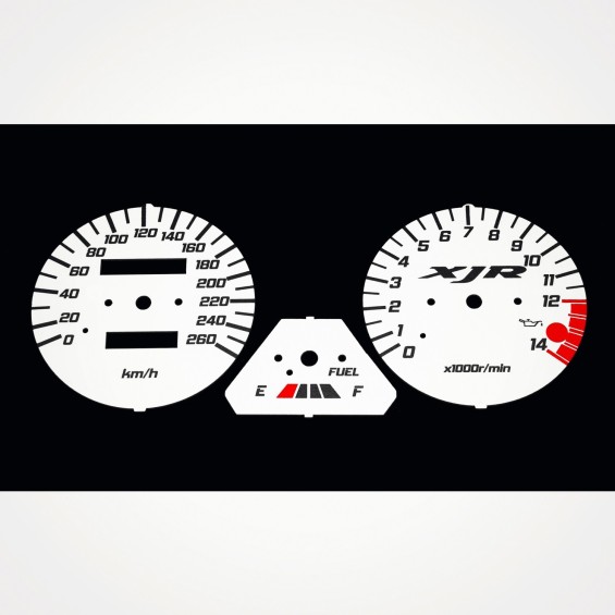 Yamaha XJR 1300 1999-2003 KM/H White - 1
