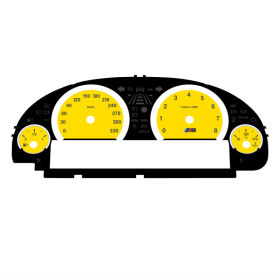 BMW F10 M5 F12 M6 KM/H Yellow