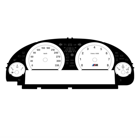 BMW F10 M5 F12 M6 KM/H White
