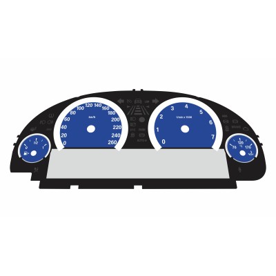 BMW F10 F12 Petrol KM/H Large Display Cluster Dark Blue