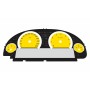 BMW F10 F12 Petrol KM/H Large Display Cluster Yellow