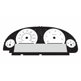 BMW F10 F12 Diesel MPH Large Display Cluster White