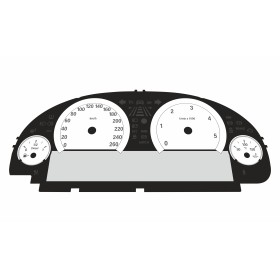 BMW F10 F12 Diesel KM/H Large Display Cluster White