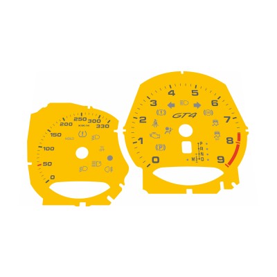 Porsche 981c-Cayman GT4 Yellow