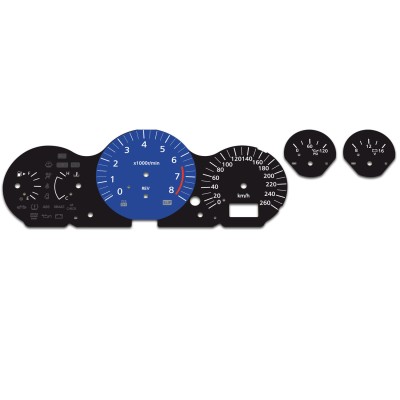 Nissan 350Z MPH-KM/H Dark Blue