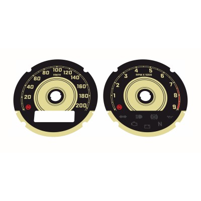 Royal Enfield Continental GT 650 KM/H Custom Gauge Faces