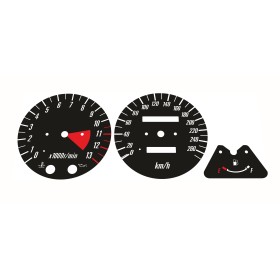 Kawasaki ZRX 1200 KM/H Black Custom Gauge Faces