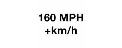 160 MPH + km/h